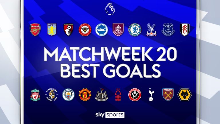 Our pick of the best goals from matchweek 20 in the Premier League, including strikes from Cole Palmer, Rodri and Son Heung-min.