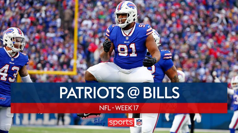 Highlights of the match between the New England Patriots and the Buffalo Bills in week 17 of the NFL season. 